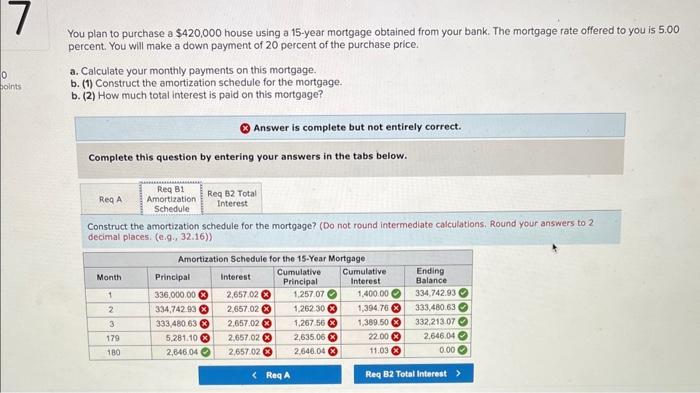mortgage obtained from your bank. The mortgage rate offered to you is