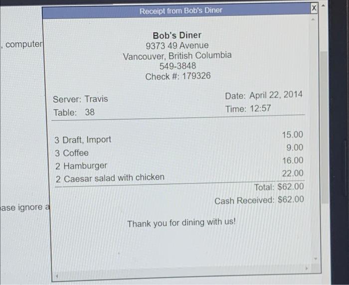 mus. Alsoal bits are recorded in the journal Deposit slip (April 1)