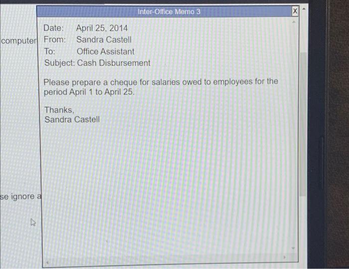 British Columbia H9X 2H3 Cash Cheques (re: 4,000 shares issued today) $60,000