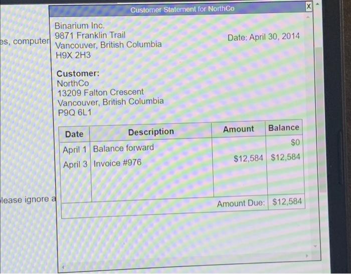 a cheque to BetaCo in the amount of $7,200. This will pay