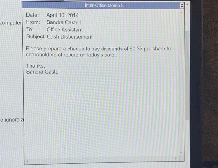 Receipt 9922 Binarium Inc. Date: April 1, 2014 9871 Franklin Trail mputer
