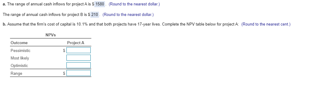 exclusive additions to its processing capacity. The firm's financial analysts have developed