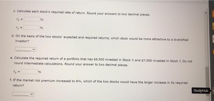 a 12.0% expected return, a beta coefficient of 1.1, and a 20.0%