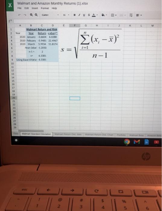 worksheet What is the standard deviation of a portfolio with 40% allocated