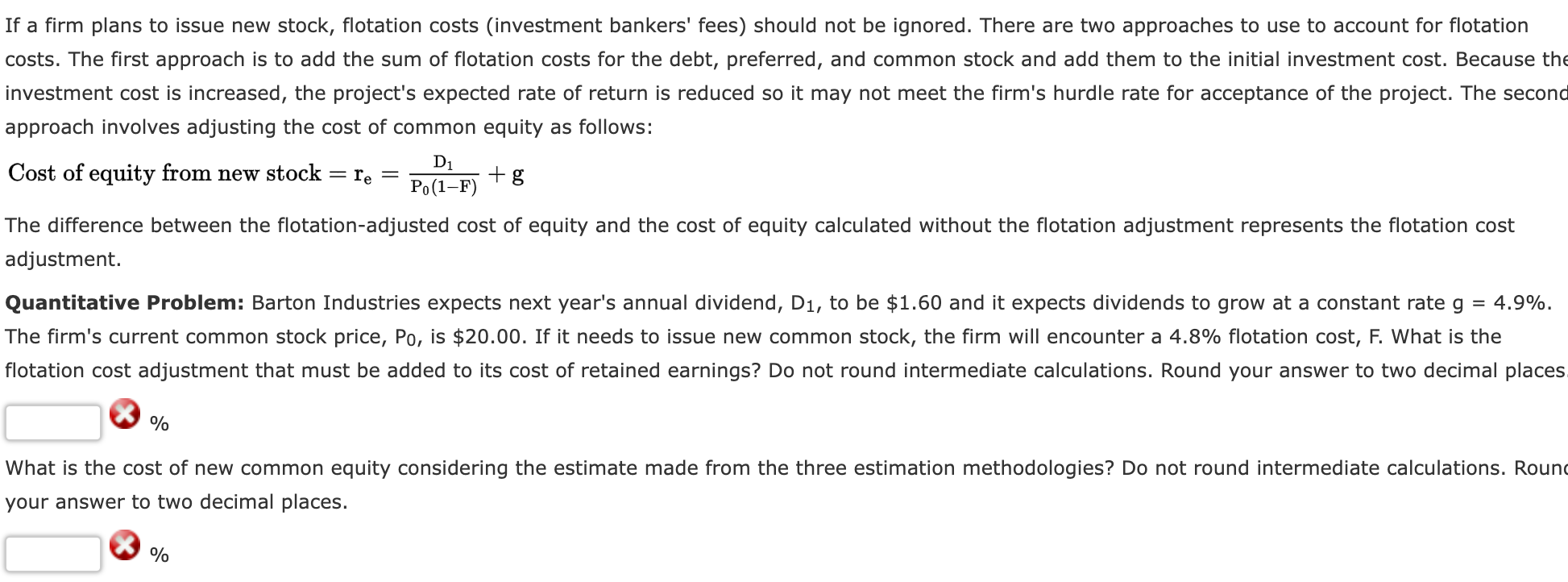 Please show work using excel If a firm plans to issue new
