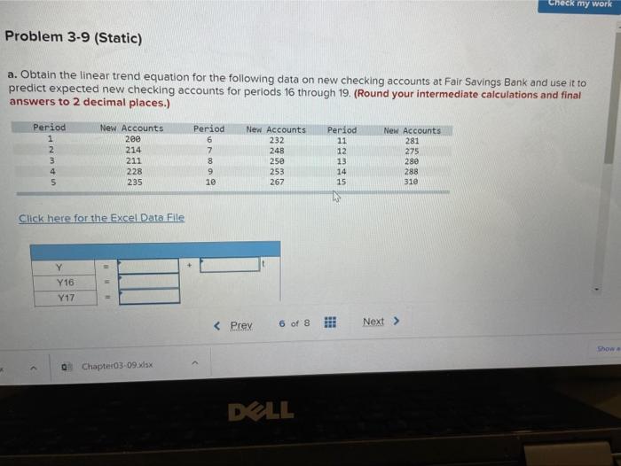 pls help pls help a & b. Check my work Problem 3-9