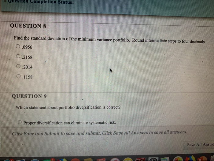 Returns Stock B Returns 1/1/2012 -0.1 0.15 2/1/2012 0.25 -0.05 3/1/2012 0.20