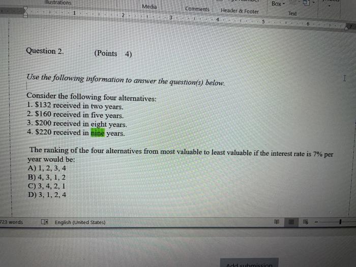  Illustrations Media Box Comments 1.1.2. Header & Footer Text 3 Question