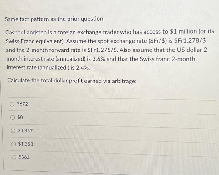  Same fact pattern as the prior question: Casper Landsten is a