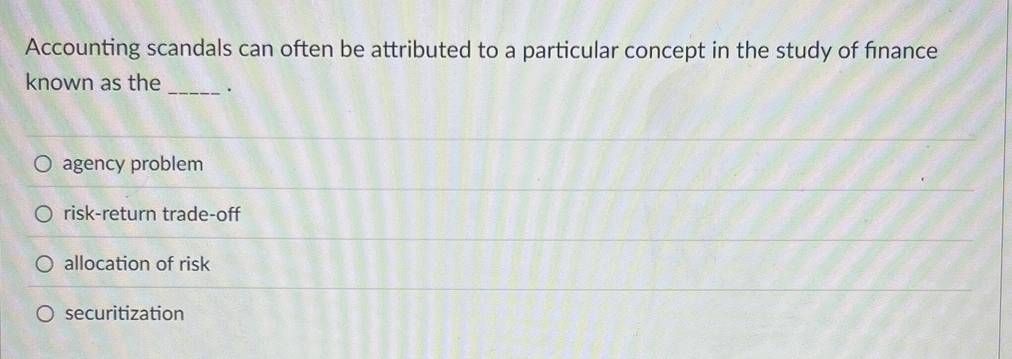  Accounting scandals can often be attributed to a particular concept in