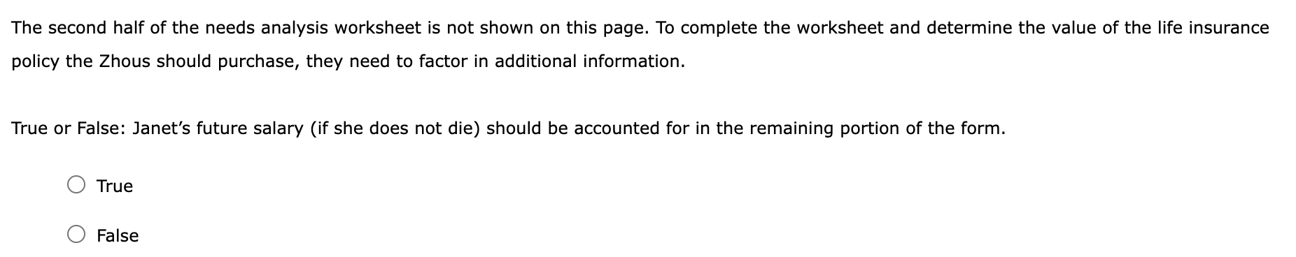 Sam does not currently work. The Zhous have decided to use the