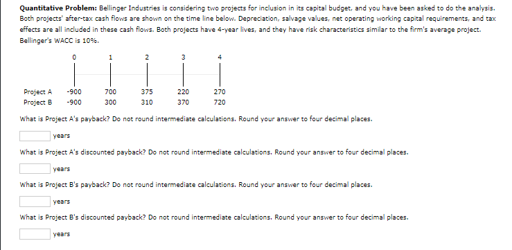 its capital budget, and you have been asked to do the analysis.