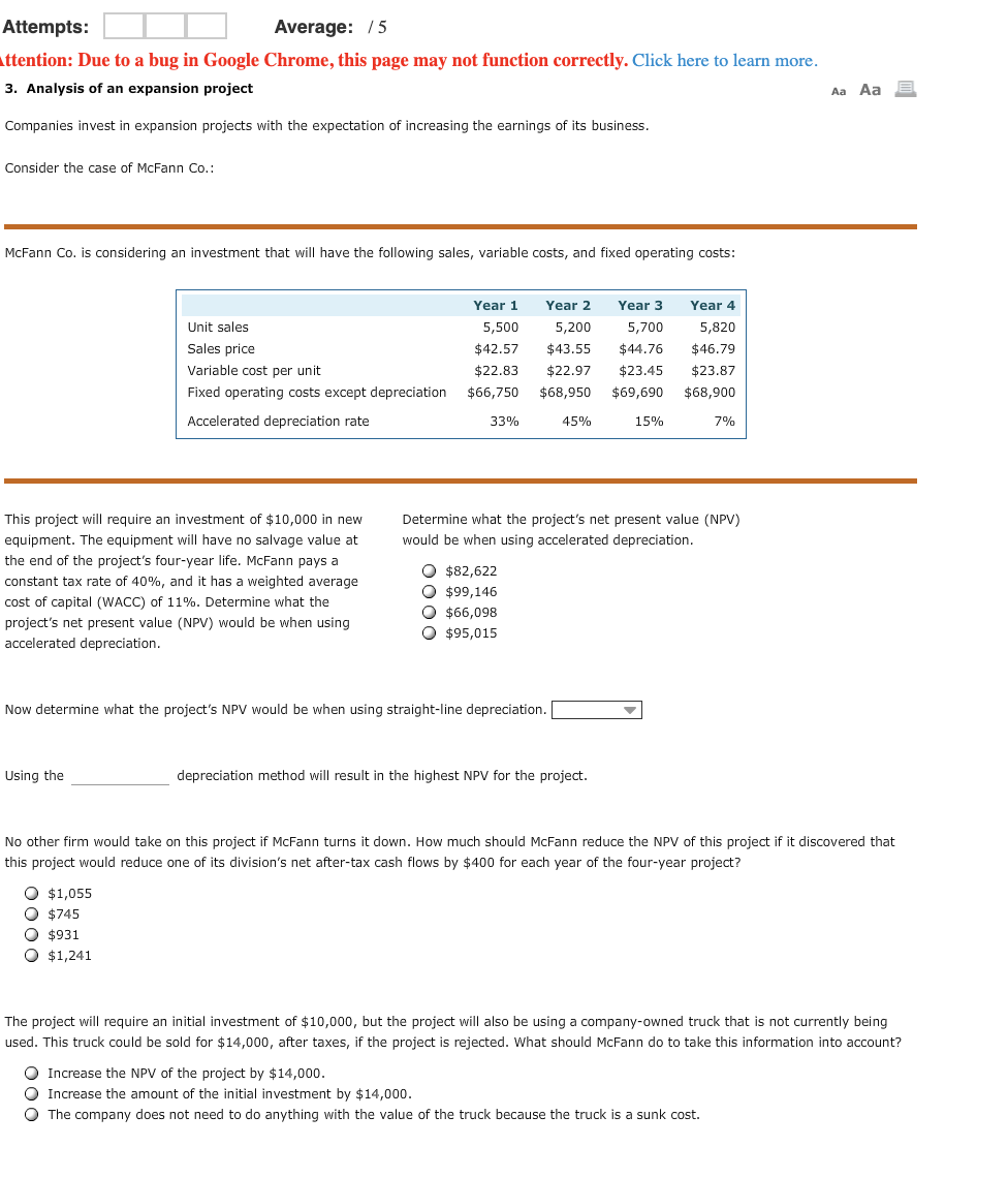  Attempts: Average: 75 attention: Due to a bug in Google Chrome,