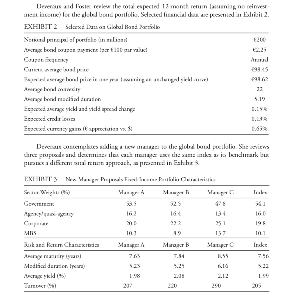 do not handwritten!!! 7. Which approach to its total return mandate is