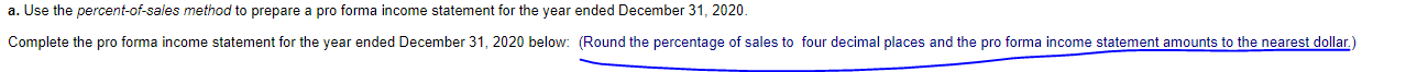 income statement The marketing department of Metroline Manufacturing estimates that its sales