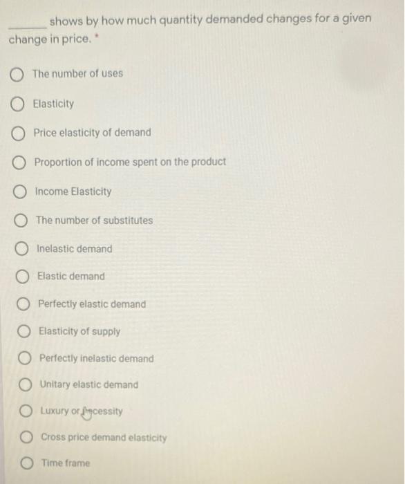  shows by how much quantity demanded changes for a given change