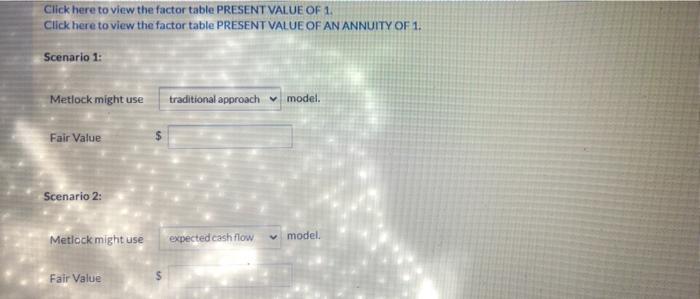 flow model, Scenario 1 Cash flows are fairly certain Scenario 2: Cash