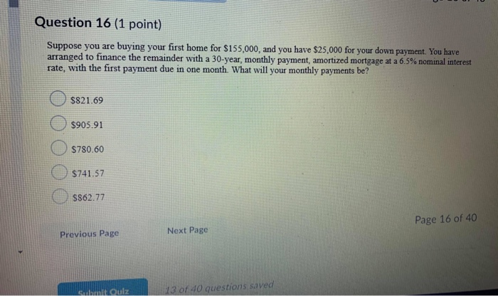 point) What is the present value of an annuity due with 5