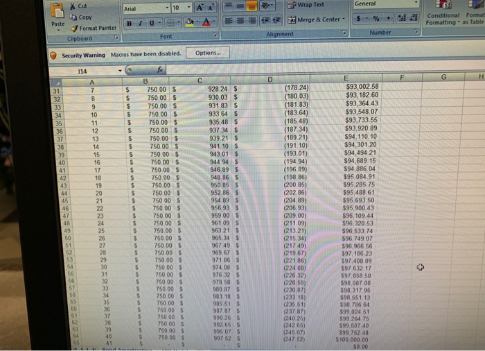 Input 4 Bond Data: 5 Maturity Value 6 Bond Issue Date 7