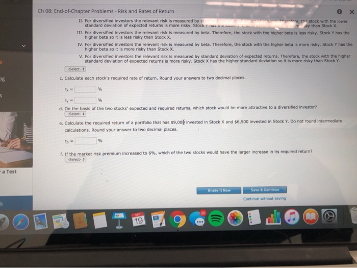 and Rates of Return EVALUATING RISK AND RETURN Stock X has a