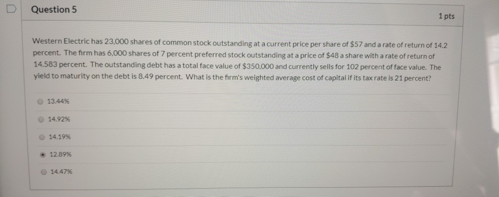 can someone please help me Question 5 1 pts Western Electric
