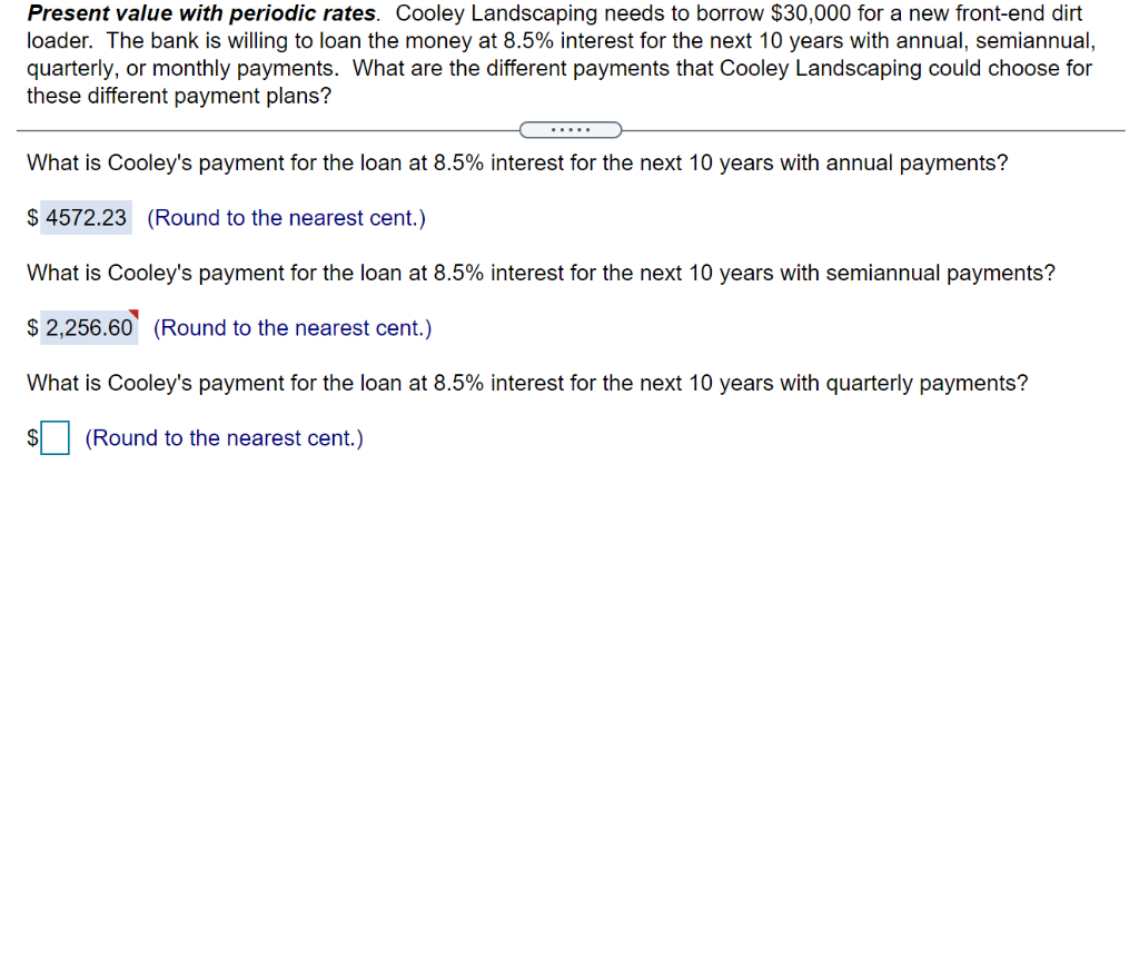  Please show formula and will upvote Thanks!! Present value with periodic