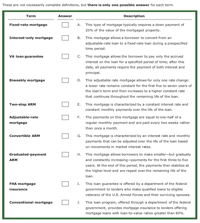 These are not necessarily complete definitions, but there is only one