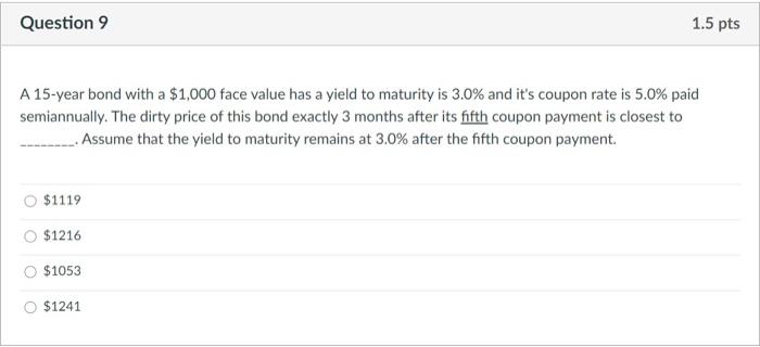 issues ten-year bonds with a coupon rate of 7.8%, paid semiannually. The