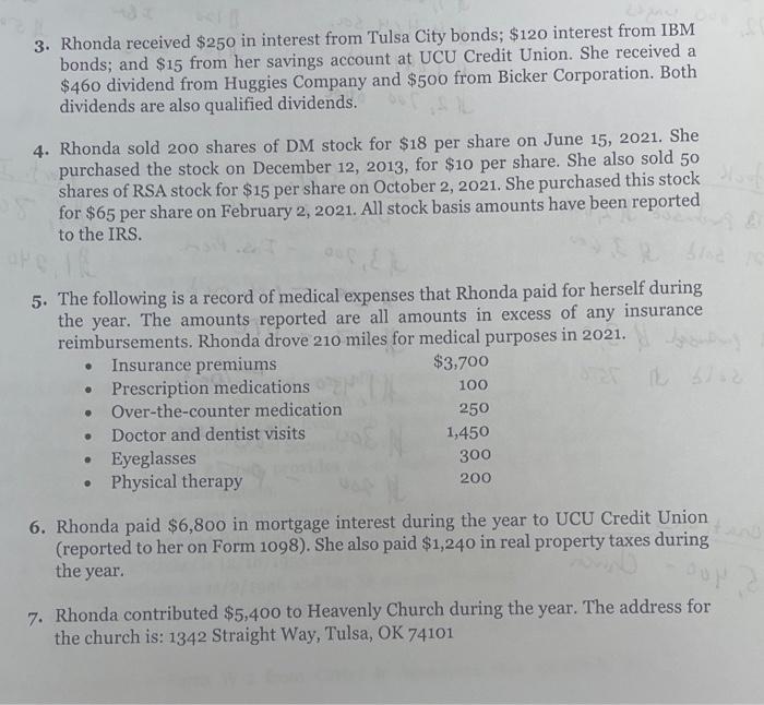 where and how you found them? Required: Use the following information to