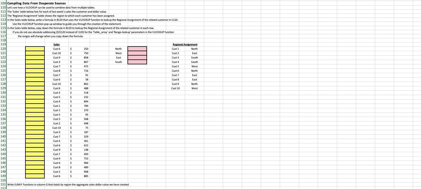  Cust Cust3 109 Compiling Data From Desperate Sources 110 Let's see
