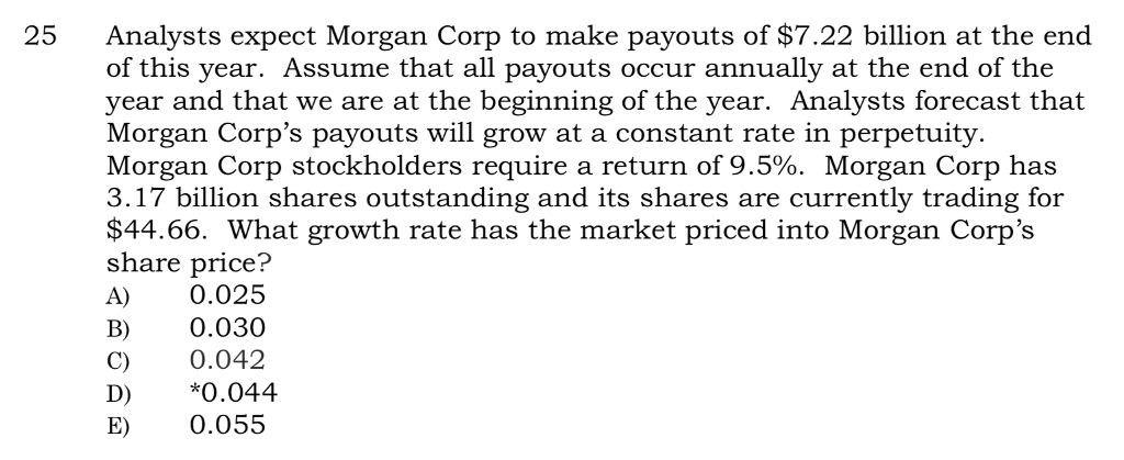 Answer is D but I dont know how to get it 25