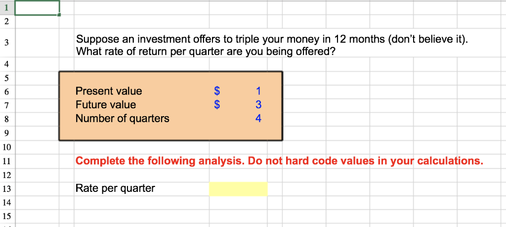please use excel bar and include formula in answer please and thnak