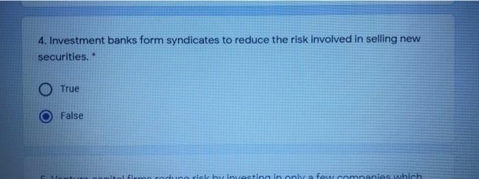  please i want correct ans i dont have time 4. Investment