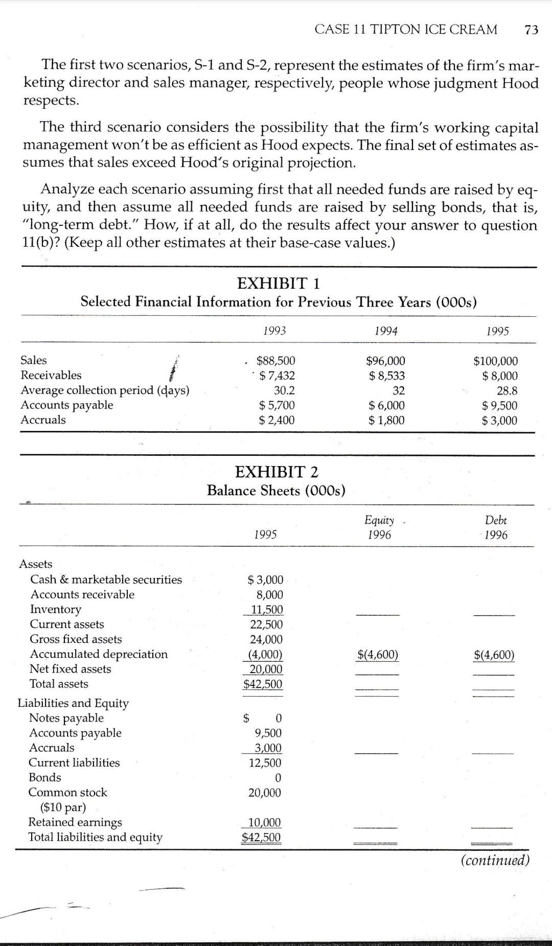 0 SOFTWARE QUESTION 12. Hood is generally quite comfortable with the assumptions
