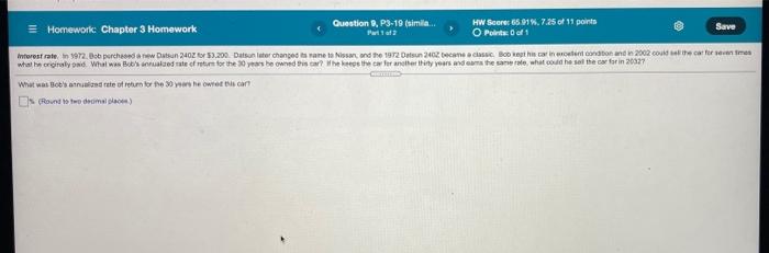 please show work! Homework: Chapter 3 Homework Question 0.P3-19 (simila.. 13 HW