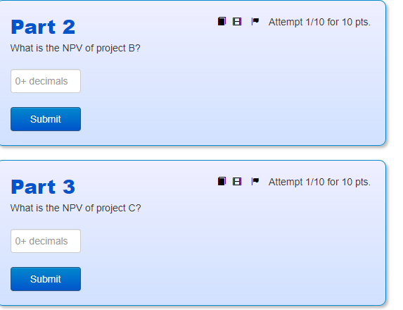 flow cash flow in 1 year A -8,900 10,680 B -4,000 4,200