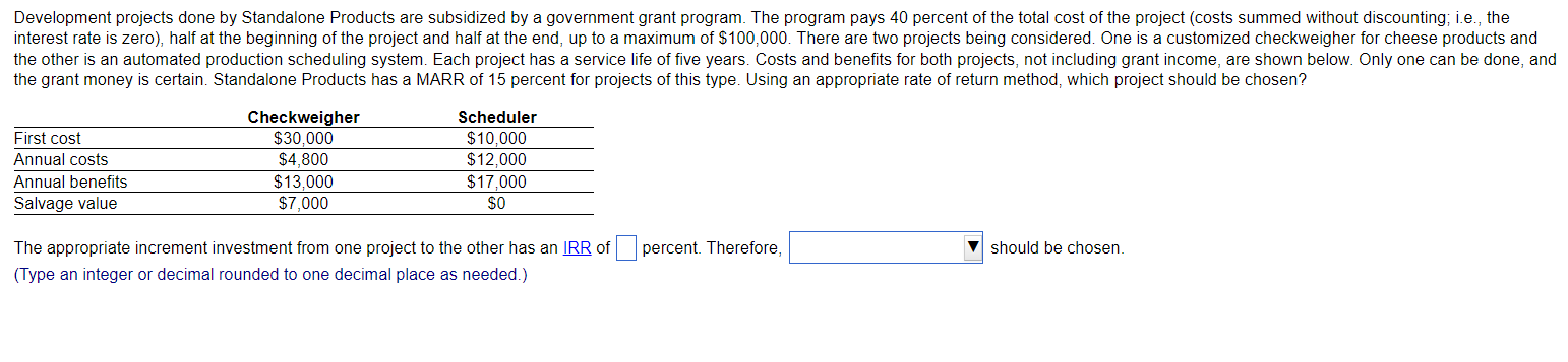 Can you please help me answer this asap,thanks. Development projects done by