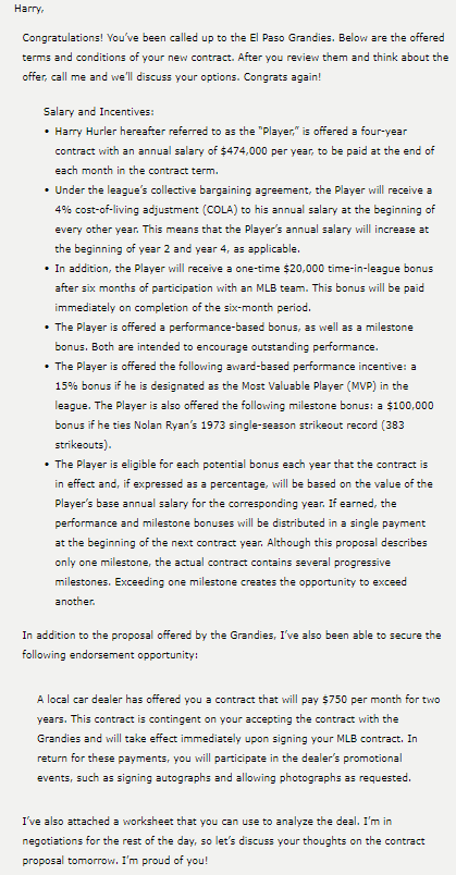 old and has always dreamed of playing in the big leagues. Last
