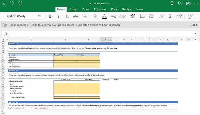 10 abe Links Disabled - Links to external workbooks are not supported
