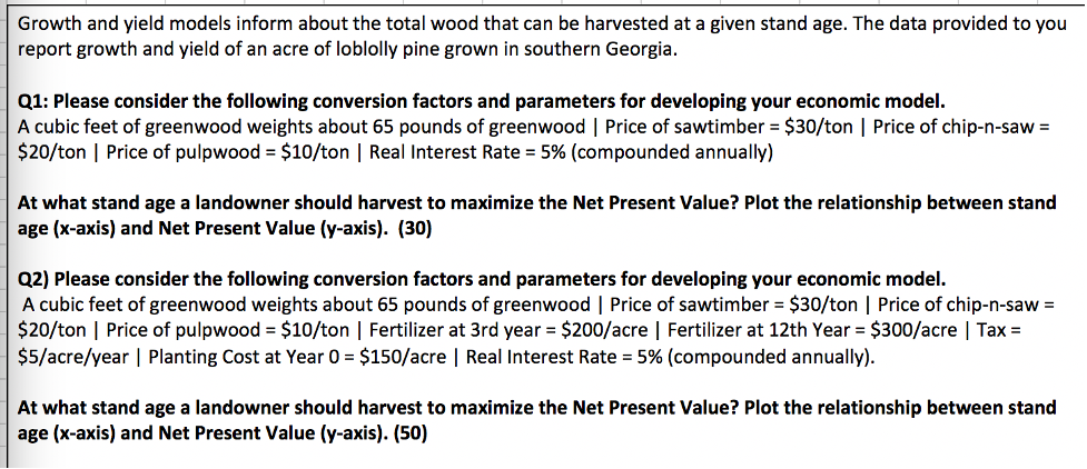  Please explain rationale for calculations when possible. Plots are scatter plots.
