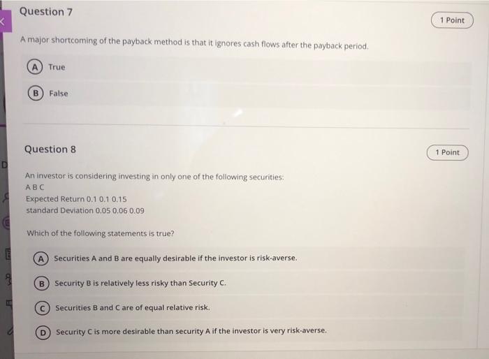 please urgent, it's a mid tirm Question 7 1 Point A major