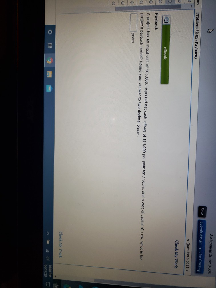  Assignment Score: 0.00% - Save Save Submit Assignment for Grading ons