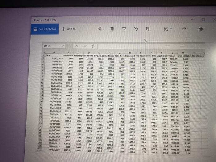  this is for the question calcualte average monthly return. this the