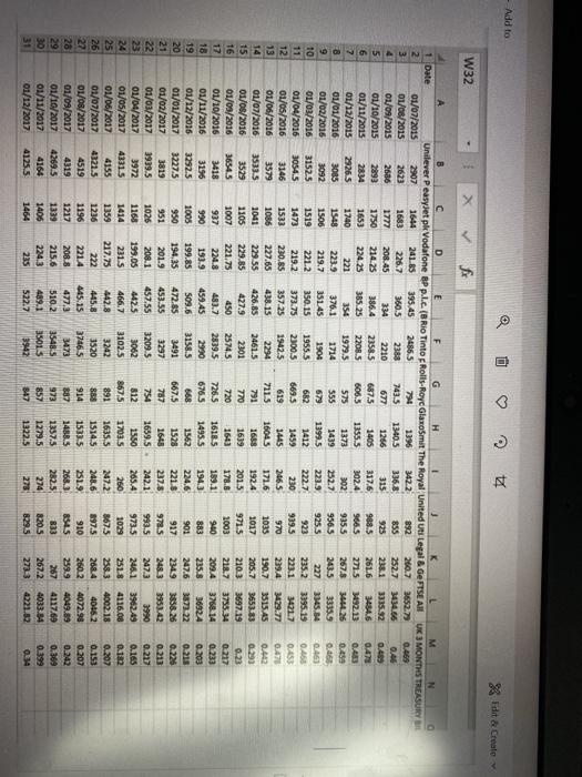 average monthly return and standard deviation. i think its question one. the