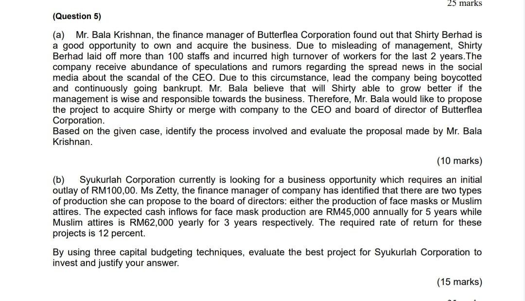 Need Help answer asap please part a is asking for financing