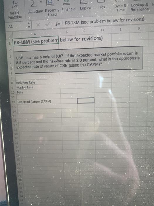  fx Text Date & Lookup & Time Reference Insert Function AutoSum
