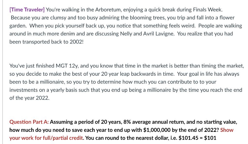 Please help me with this question, specifically part A and please