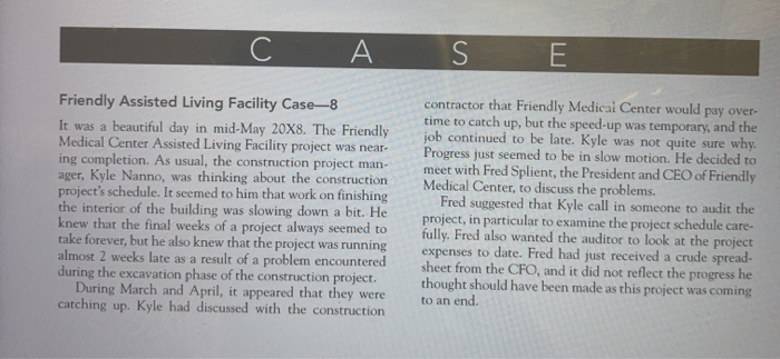  A s Friendly Assisted Living Facility Case-8 It was a beautiful