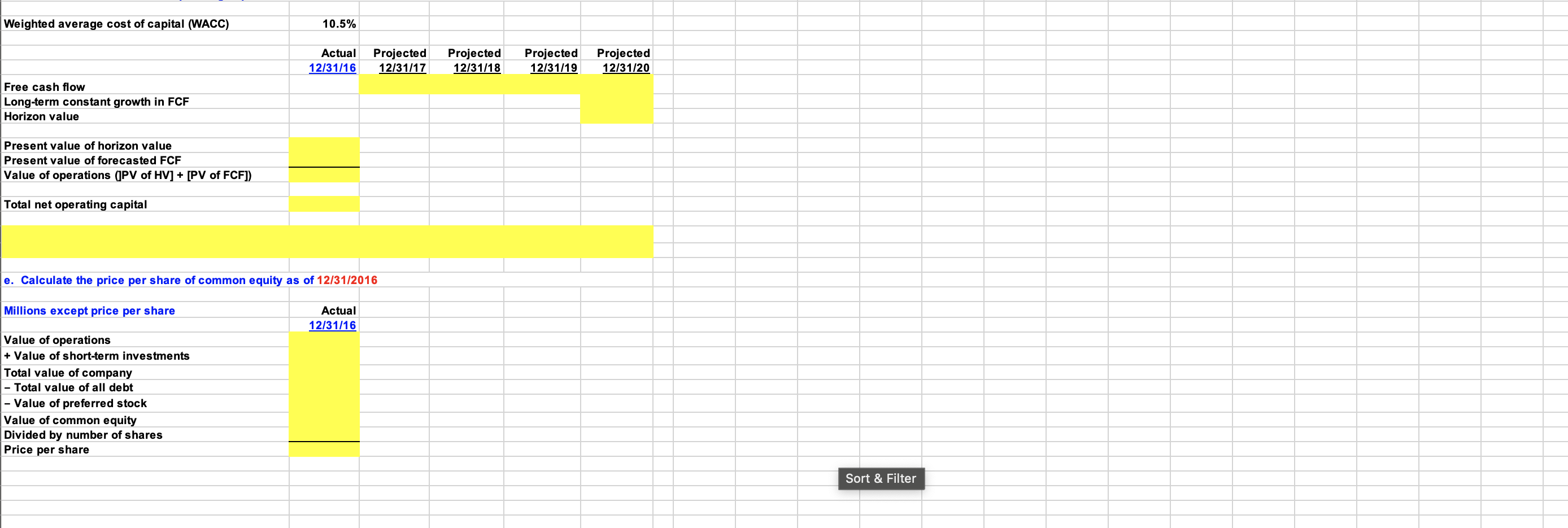 most recent financial statements. Use the following ratios and other selected information