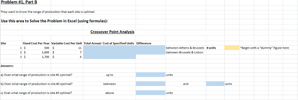 potential manufacturing plant sites for a rattan chair weaver are shown below.